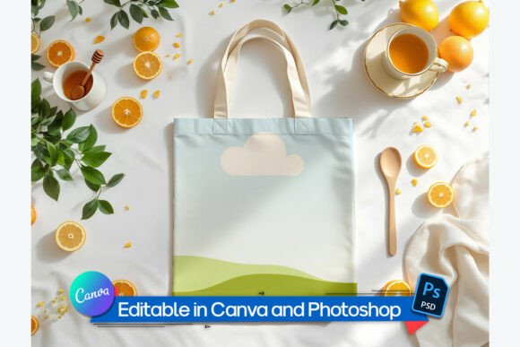 Download Tote Bag Mockup with Soft Shadows - Premium Bundle