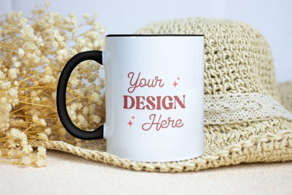 Download Coffee Mug Mockup, Black Inner &amp; Handle - Coffee mug mockup Collection