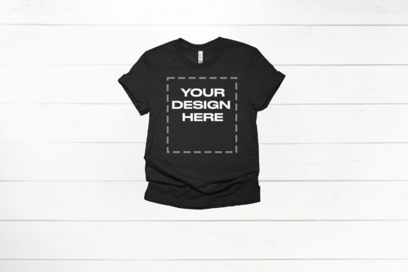 Download Bella Canvas Black Shirt Mockup 3001 - Black shirt mockup Collection