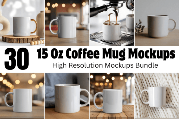 Download 15 Oz Coffee Mug Mockups Bundle - Coffee mug mockup Collection